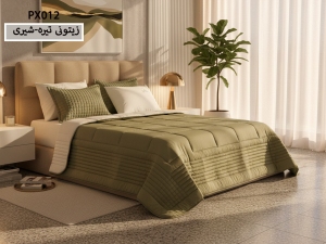 ست لحاف دونفره 6 تکه طرح پیکسل-رنگبندی