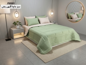 ست لحاف دونفره 6 تکه طرح پیکسل-رنگبندی