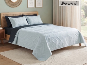 ست روتختی بهاره(سه فصل) ساده پنبه‌دوزی دونفره 6 تکه-رنگبندی قابل انتخاب