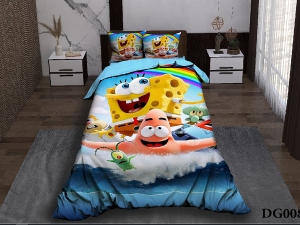 ست لحاف یکنفره چهار تکه دیجیتال DG008