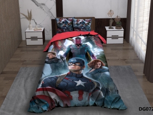 ست لحاف یکنفره چهار تکه دیجیتال DG072