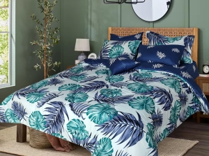 ست لحاف یکنفره ساتین چهار تکه کد ST067