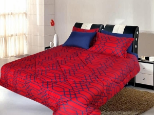 ست لحاف یکنفره ساتین چهار تکه کد ST071