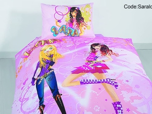 ست روتختی ساتین یکنفره چهارتکه دخترانه