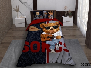 ست لحاف یکنفره چهار تکه دیجیتال DG032