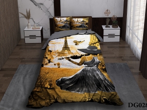 ست لحاف یکنفره چهار تکه دیجیتال DG028