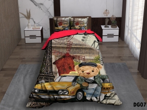 ست لحاف یکنفره چهار تکه دیجیتال DG077