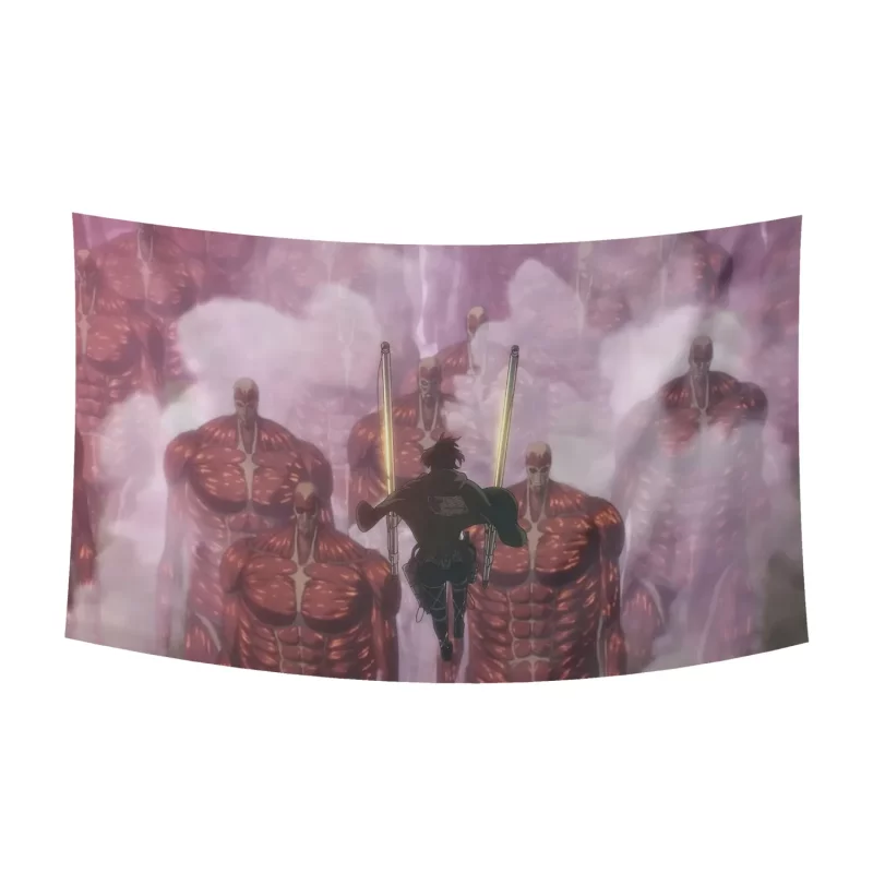 بک دراپ پارچه ای اتک آن تایتان مدل 01