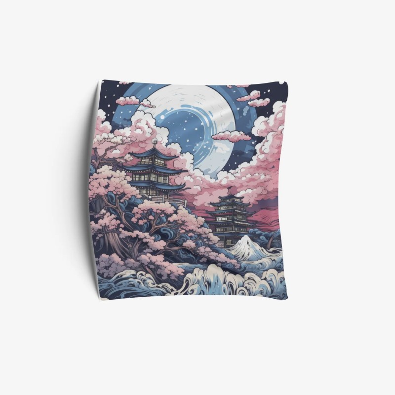 بک دراپ پارچه ای طرح ساکورا