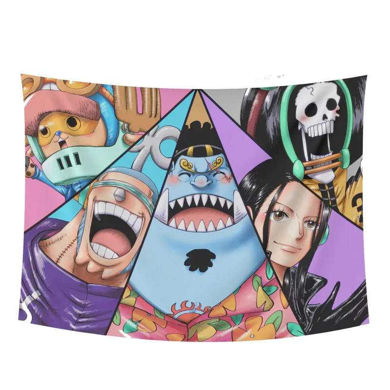 بک دراپ پارچه ای انیمه وان پیس مدل 04