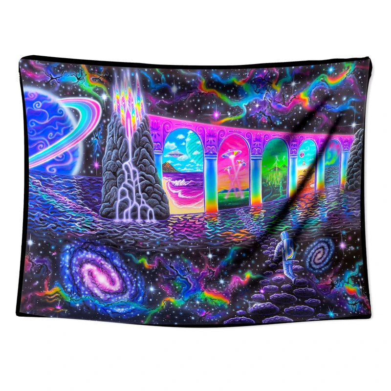 پوستر پارچه‌ای بلک لایت کهکشان