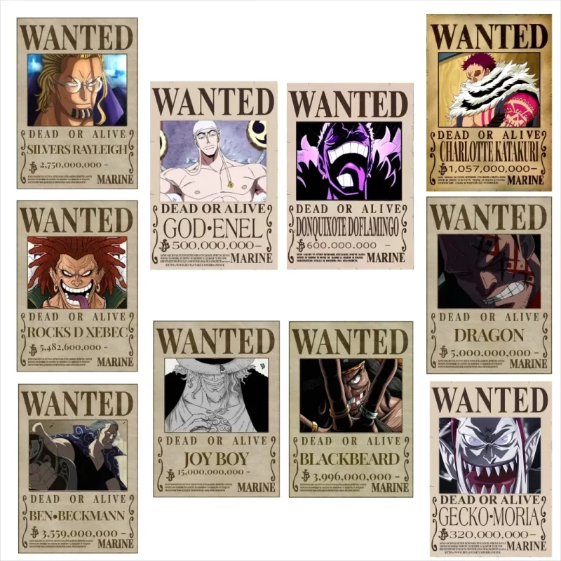 پک 10 عددی پوستر تحت تعقیب وان پیس سری 3