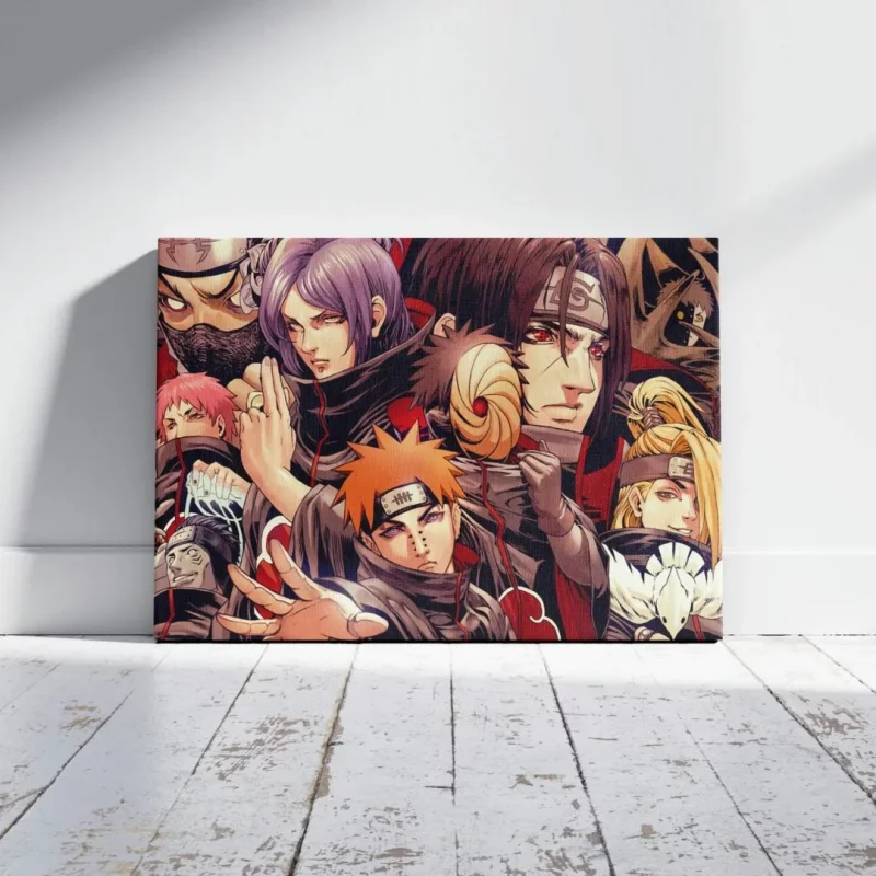 تابلو فوم برد آکاتزوکی انیمه ناروتو