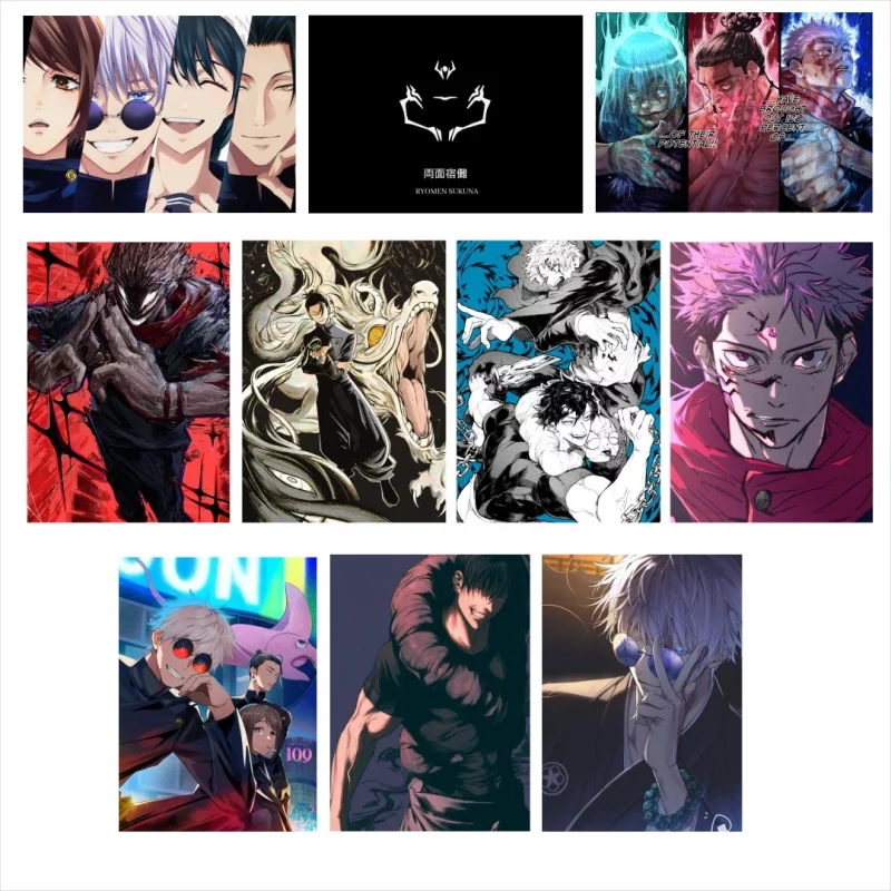 پک پوستر جوجوتسو کایزن 10 عددی سری 1