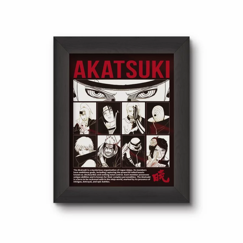 تابلو گروه آکاتسوکی انیمه ناروتو