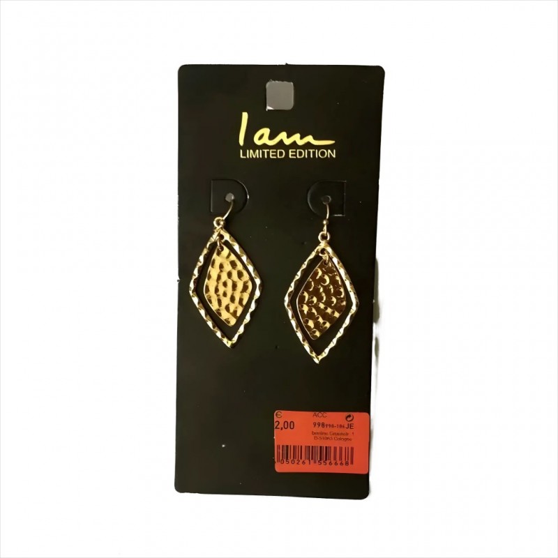 گوشواره پینترستی لوزی برند i am