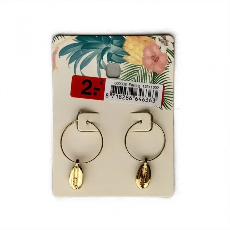 گوشواره قهوه طلایی برند Orsay