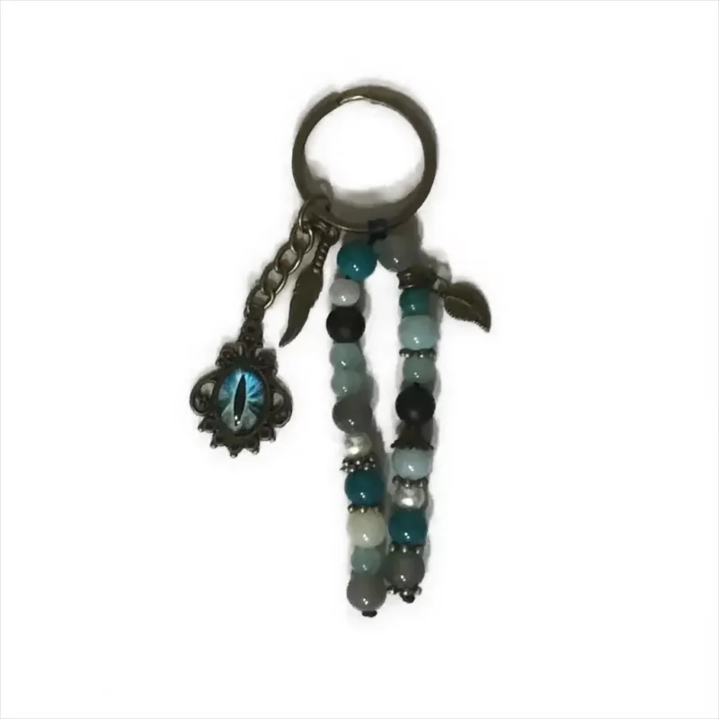 جاکلیدی  دست ساز چشم گربه ای آبی