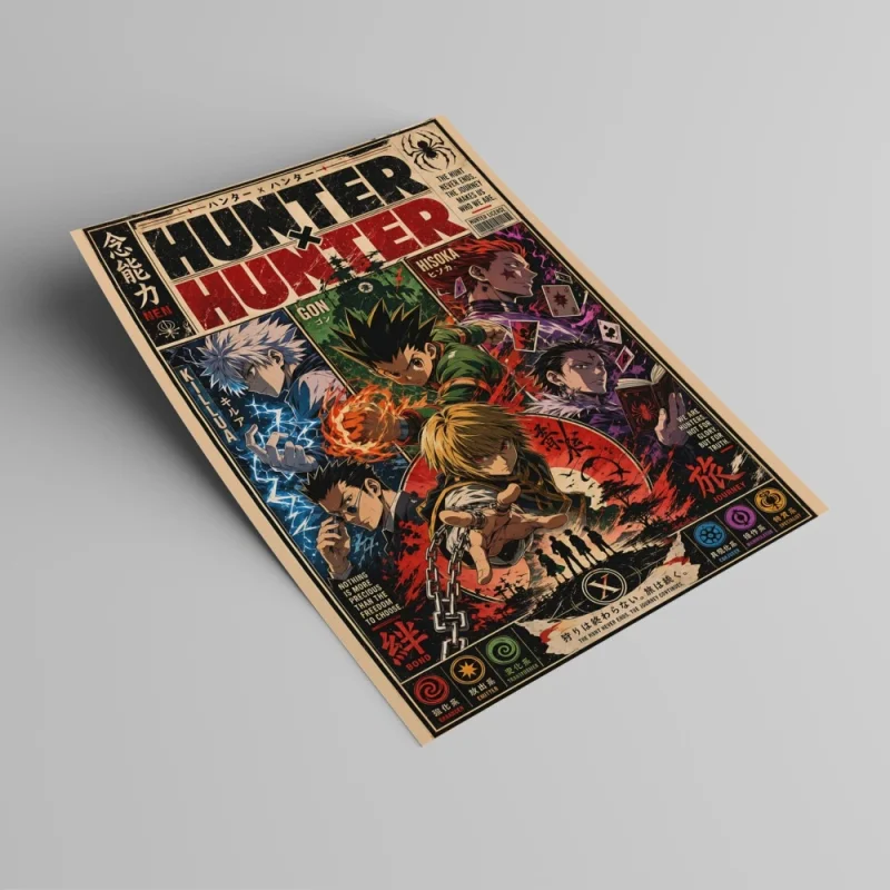 پوستر وینتیج Hunter X Hunter