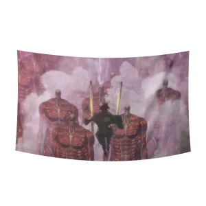 بک دراپ پارچه ای اتک آن تایتان مدل 01