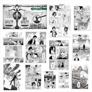 پک 16 عددی مانگا دیواری اتک آن تایتان کد 01