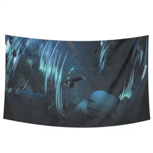 بک دراپ پارچه ای انیمه شیطان کش طرح هاشیرا مویچیرو