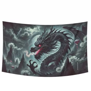 بک دراپ پارچه ای اژدهای چینی 03