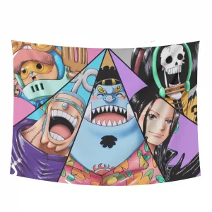 بک دراپ پارچه ای انیمه وان پیس مدل 04