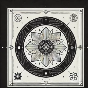 زیرانداز مدیتیشن طرح OM