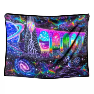 پوستر پارچه‌ای بلک لایت کهکشان