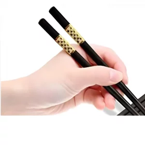 چاپستیک ملامین Golden Black 2 جفتی
