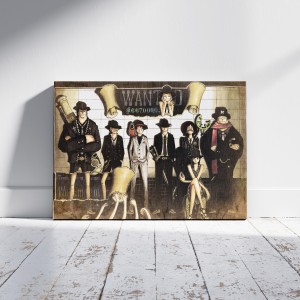 تابلو فوم برد گروه کلاه حصیری انیمه وان پیس آرک هول کیک