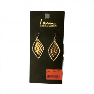 گوشواره پینترستی لوزی برند i am