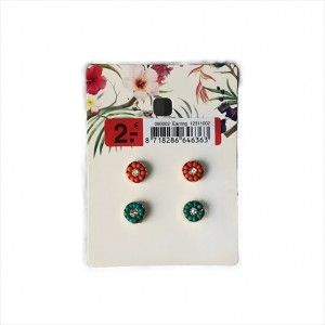 گوشواره پینترستی شکوفه‌های 2 قلو برند orsay