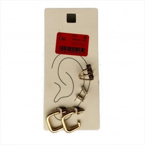 ایرکاف + دو جفت گوشواره میخی برند i am