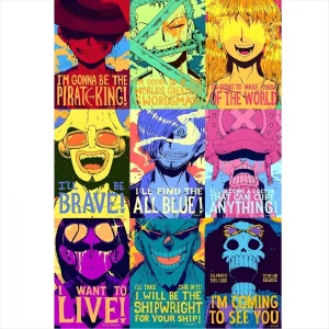 پک برچسب 9 تایی وان پیس