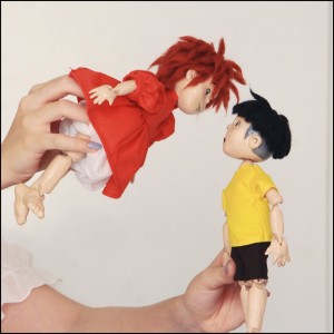 ست دوتایی عروسک نمایشی پونیو و سوزوکه