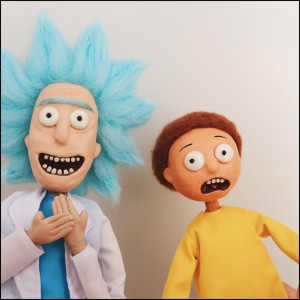 ست دوتایی عروسک نمایشی ریک اند مورتی