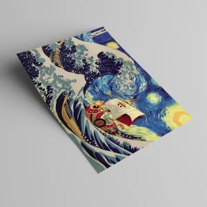 پوستر گلاسه کشتی سانی گروه کلاه حصیری