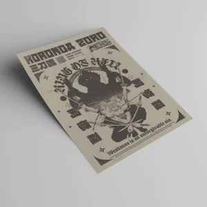 پوستر وینتیج زورو فرم آشورا باکه