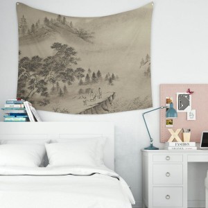 بک دراپ پارچه ای نقاشی باستانی چینی کد  01