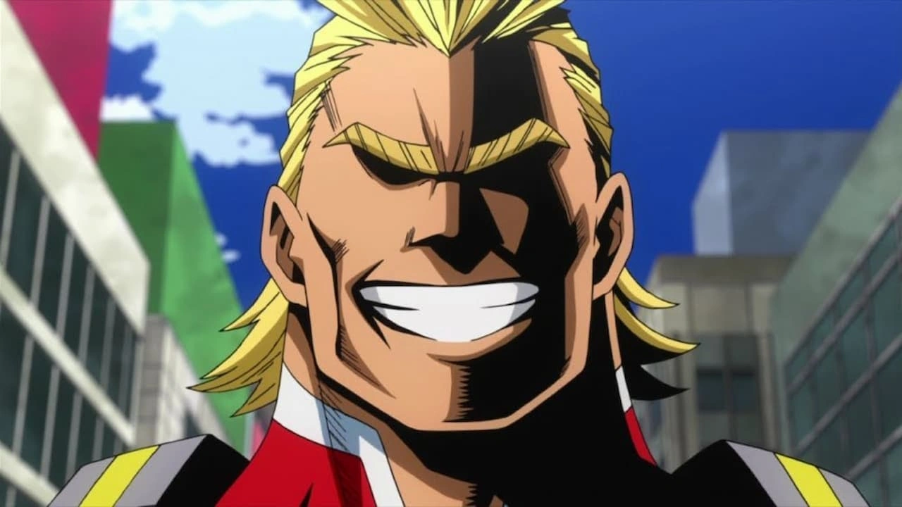 All might smiling