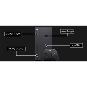 کنسول بازی مایکروسافت مدل Xbox Series X ظرفیت 1 ترابایت به همراه بازی EA Sports FC 24