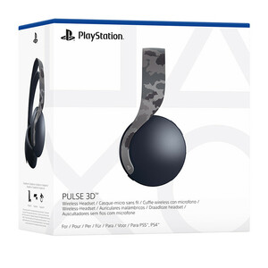 هدست پلی استیشن مدل Pulse 3D مخصوص پلی استیشن 5 طرح Grey Camouflage