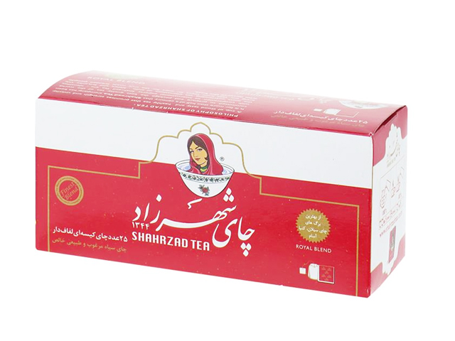 چای کیسه ای شهرزاد مدل Royal بسته 25 عددی
