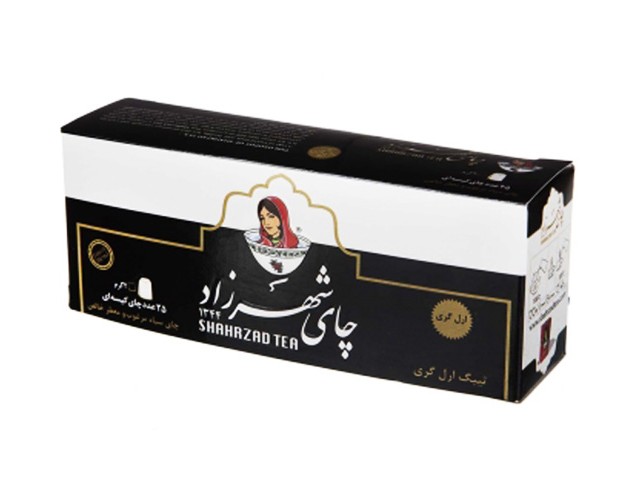 چای کیسه ای شهرزاد مدل Earl Grey بسته 25 عددی