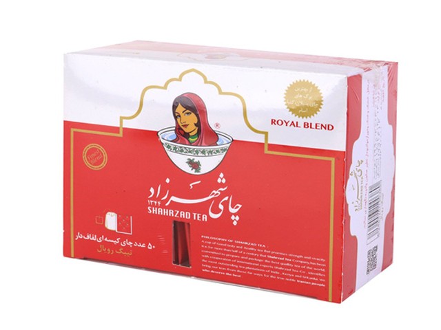 چای کیسه ای شهرزاد مدل Royal بسته 50 عددی