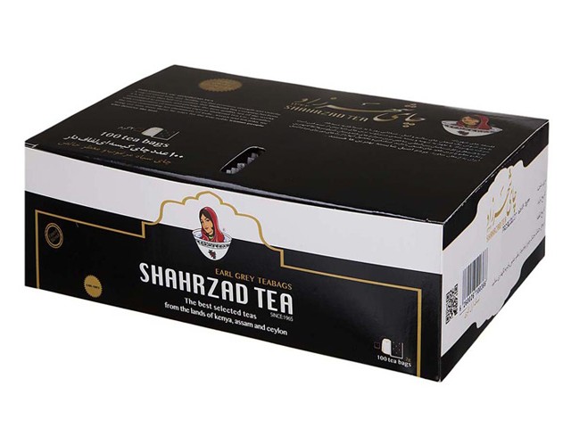 چای کیسه ای شهرزاد مدل Earl Grey بسته 100 عددی