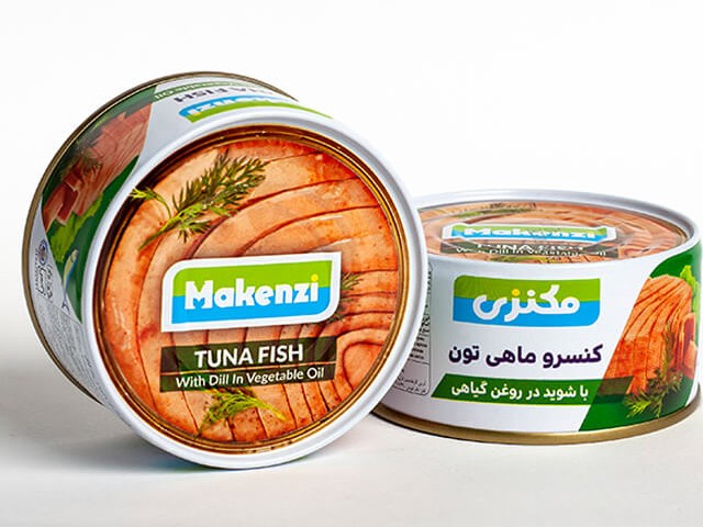 کنسرو تن ماهی با شوید در روغن گیاهی 180 گرمی مکنزی