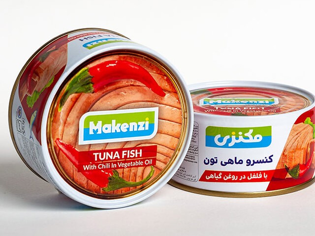 کنسرو تن ماهی با فلفل 180 گرمی مکنزی